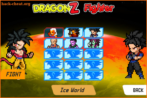 DRAGON :dragon ballz fighter screenshot