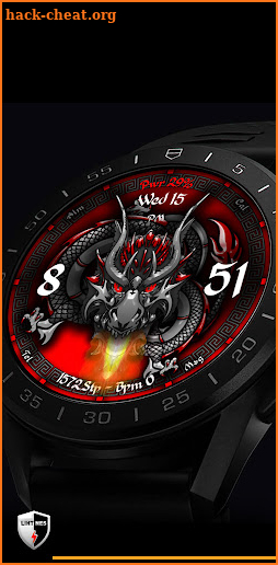 Dragon Fire Watch Face 007 screenshot
