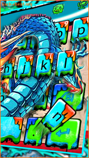 Dragon Graffiti Keyboard Theme screenshot