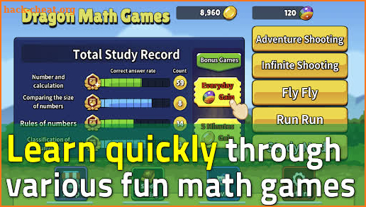 Dragon Math Learning Game(Pro) screenshot