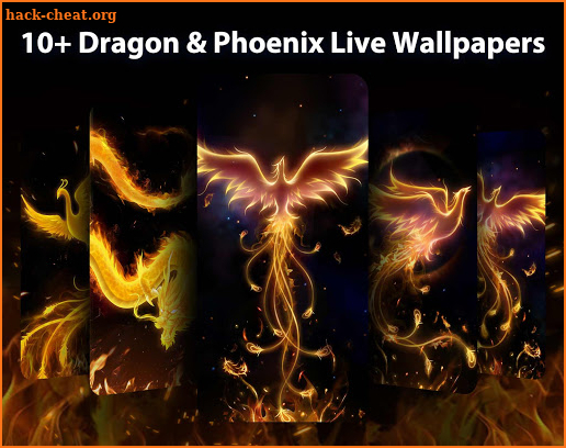 Dragon Phoenix Live Wallpapers Themes screenshot