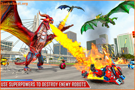 Dragon Robot Car Transforming Games: Robot Game 3D screenshot