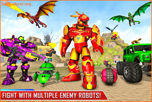 Dragon Robot Car Transforming Games: Robot Game 3D screenshot