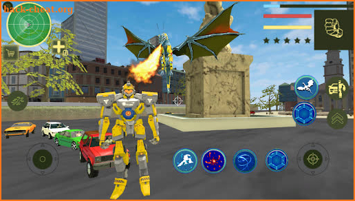 Dragon Robot monster truck transform : Wars games screenshot
