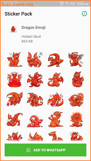 Dragon Sticker for WhatsApp screenshot