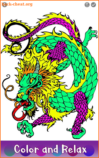 Dragons Color by Number - Animals Coloring Book screenshot