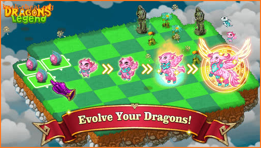 Dragons Legend - Merge and Build Game screenshot