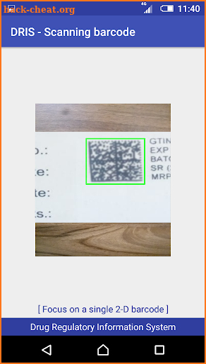 DRAP Drug Barcode Verifier screenshot