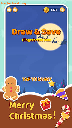 Draw & Save Gingerbread Man screenshot