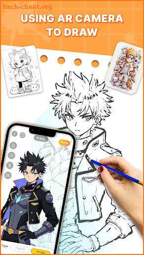 Draw Anime: AR Drawing App screenshot
