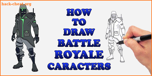 Draw Battale Royale FBR Characters screenshot