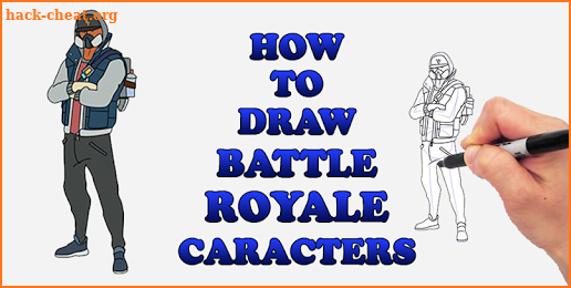 Draw Battale Royale FBR Characters screenshot