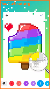 Draw Color by Number - Sandbox Pixel Art screenshot