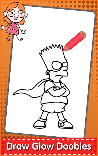 Draw Coloring For The Simpson Book screenshot