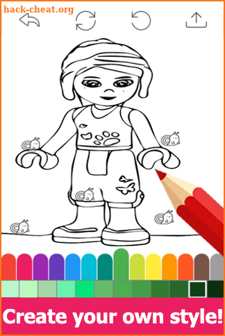 Draw colouring pages for Lego Friends by Fans screenshot