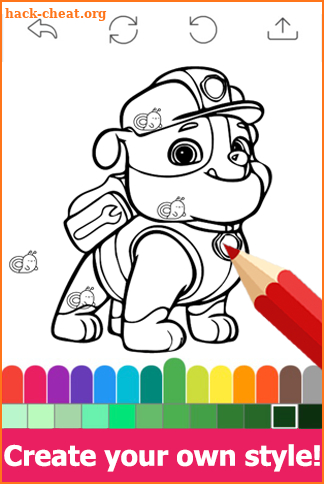 Draw colouring pages for Paw for Patrol by Fans screenshot