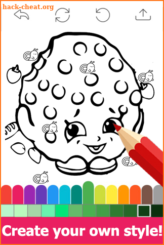 Draw colouring pages for Shopkins by Fans screenshot