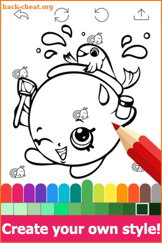 Draw colouring pages for Shopkins by Fans screenshot