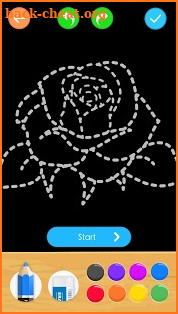 Draw Glow Flower screenshot