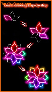Draw Glow Flower screenshot