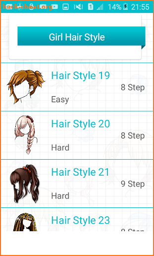 Draw Hair Styles screenshot