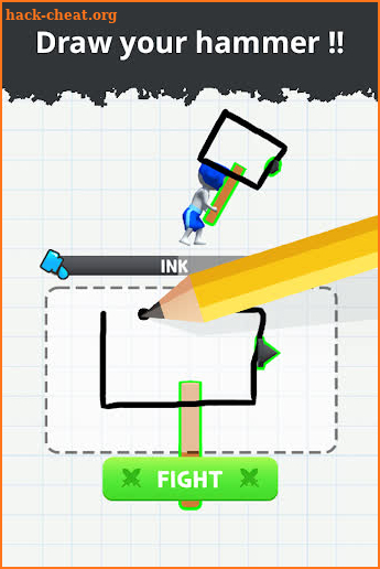 Draw Hammer - Drawing games screenshot