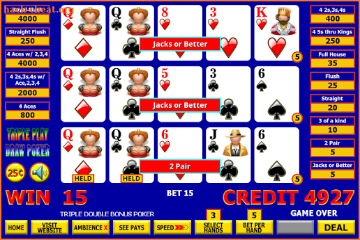 Draw Poker (Pro) screenshot