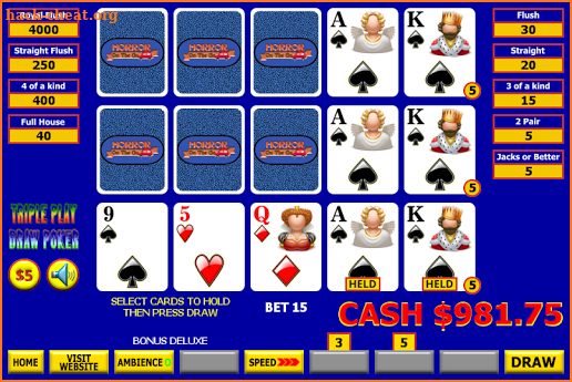 Draw Poker (Pro) screenshot