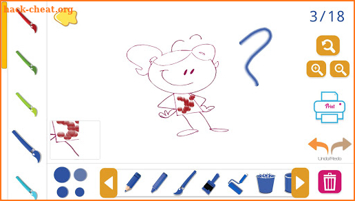 Drawing and Coloring -Cartoon Character screenshot