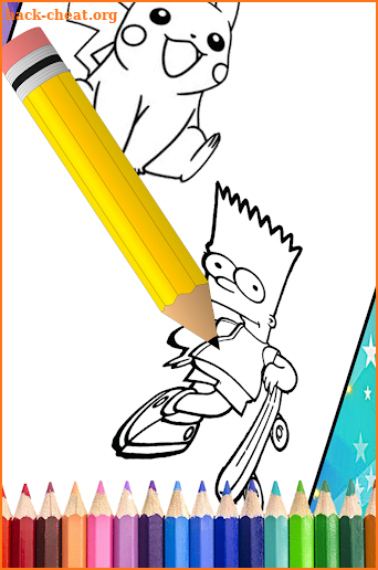 drawing and coloring cartoon - coloring book screenshot
