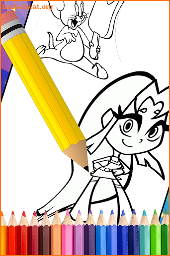 drawing and coloring cartoon - coloring book screenshot
