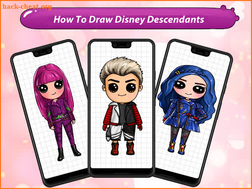 Drawing Disney Descendants screenshot