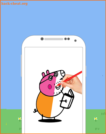 drawing peppa pig game screenshot