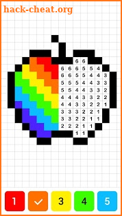 Draw.ly - Color by Number Pixel Art Coloring screenshot