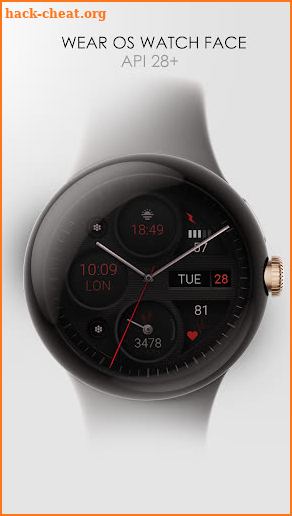 Dream 124 analog watch face screenshot