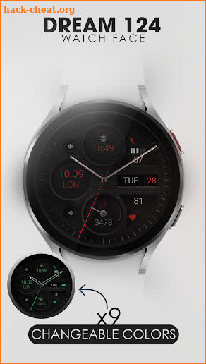 Dream 124 analog watch face screenshot