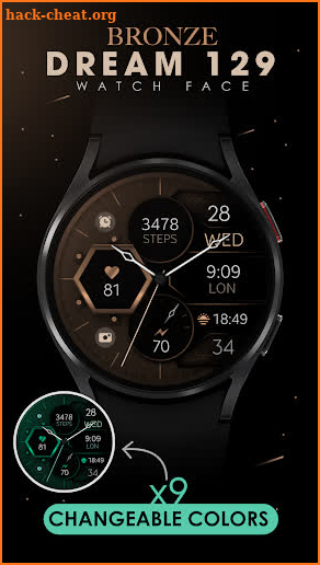 Dream 129 Bronze watch face screenshot