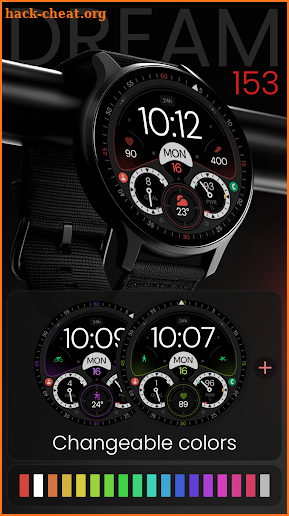 Dream 153 Digital Watch Face screenshot