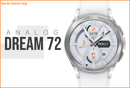 Dream 72 - White Watch Face screenshot
