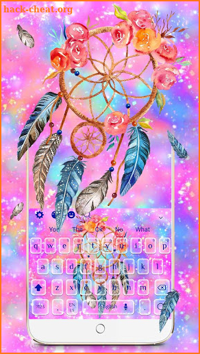 Dream Catcher SMS Keyboard Theme screenshot