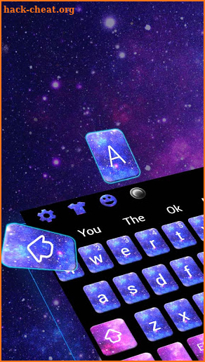 Dream Galaxy Keyboard Theme screenshot