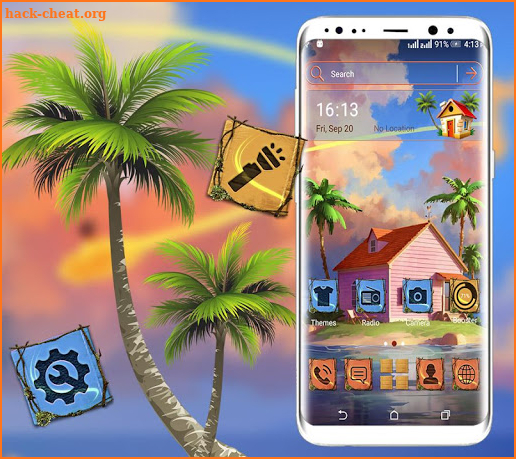 Dream Island House Launcher Theme screenshot