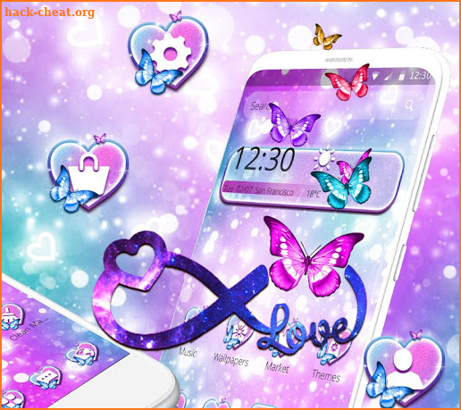 Dream Purple Infinity Love Theme screenshot