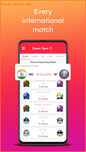 Dream Team 11 - Cricket Prediction & Live Score screenshot