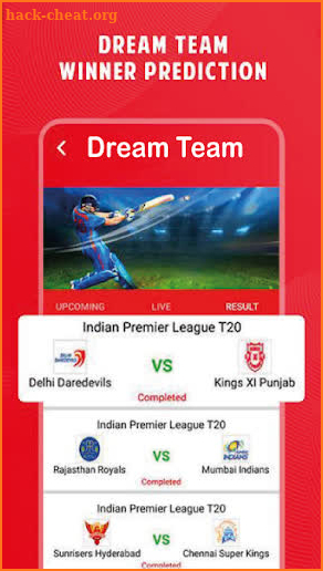 Dream Team 11 Tips Fantasy Experts Cricket screenshot