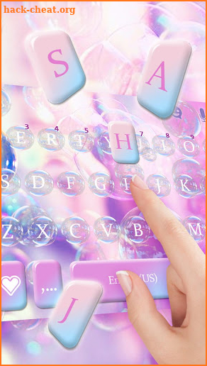 Dreamy Bubble Keyboard Theme screenshot