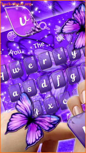 Dreamy Butterfly Keyboard screenshot