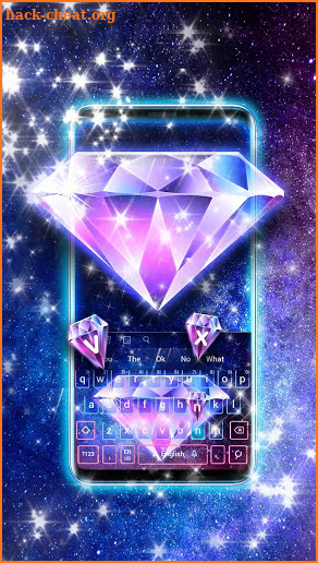 Dreamy Galaxy Diamond Theme screenshot