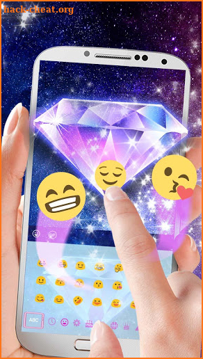 Dreamy Galaxy Diamond Theme screenshot