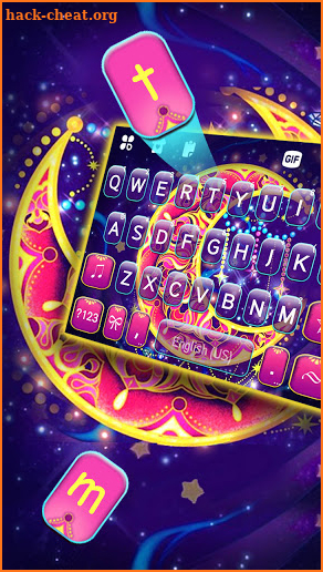 Dreamy Moon Keyboard Background screenshot